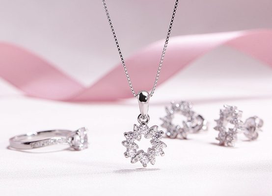 trọn bộ trang sức bằng bạc 